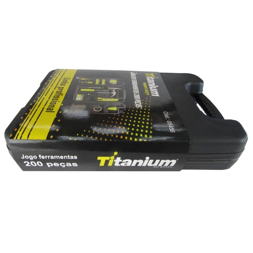 Jogo De Ferramentas Com 200 Peças + Maleta - 5456 - Titanium - 3