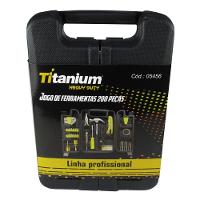 Jogo De Ferramentas Com 200 Peças + Maleta - 5456 - Titanium