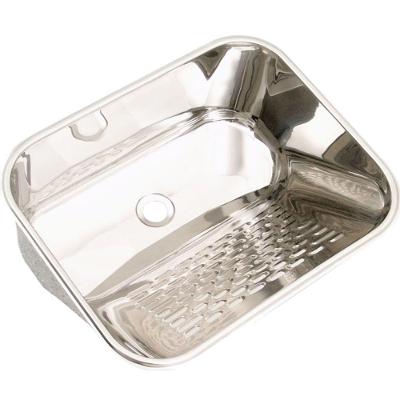 Tanque Para Lavanderia De Aço Inox S-500 Com 50x40x23cm - Fabtnq01022305 - Fabrinox