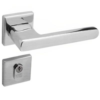 Conjunto De Fechadura 454 Em Inox Interna St255 Roseta 333 De Inox Lixado - 43103040-1 - La Fonte