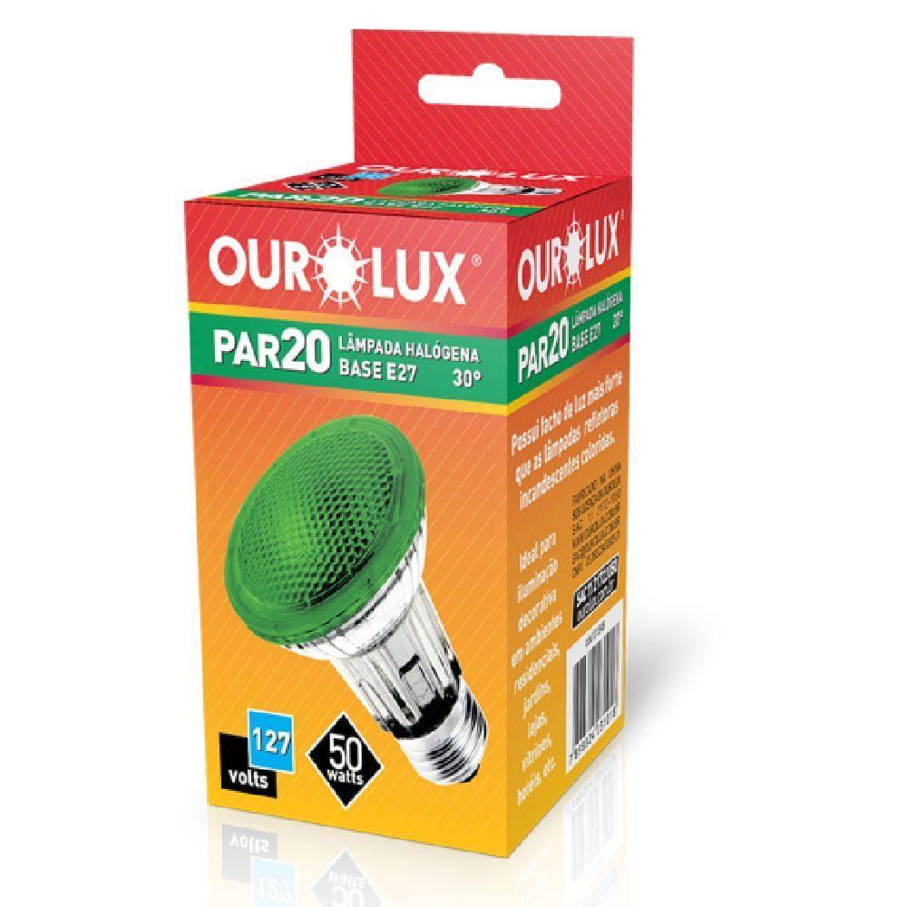 Lâmpada Par 20 50 Watts 110 Volts Verde - 01348 - Ourolux Lâmpada Par 20 50w 110v Verde - 01348 - Ourolux - 5