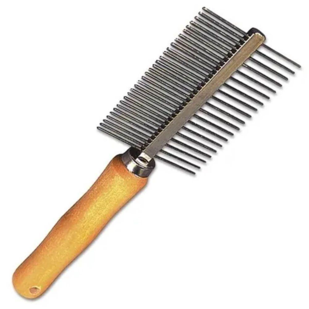 Pente Duplo De Madeira Para Pets - 70196 - Chalesco - 1