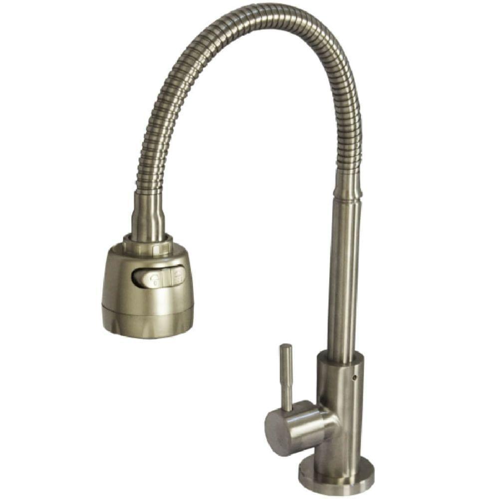 Torneira De Mesa Bica Móvel Steel Inox Tubo Gourmet Para Pia 9507 - 771741 - Stoc - 1