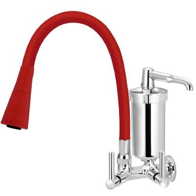 Torneira De Parede Com Filtro Tubo Color Vermelho Duplo Cone 1-4 De Volta 6179 - 772280 - Stoc