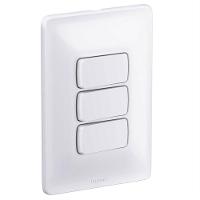 3 Interruptores Paralelos 4x2 10a 250v Zeffia - 680107 - Pial 3 Interruptor Paralelo 10a 250v 4x2 Zeff - 1