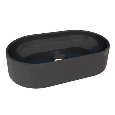 Cuba Para Banheiro Nimbus Preto Em Mármore Sintético - Cozimax Cuba Sintetica Nimbus Preto