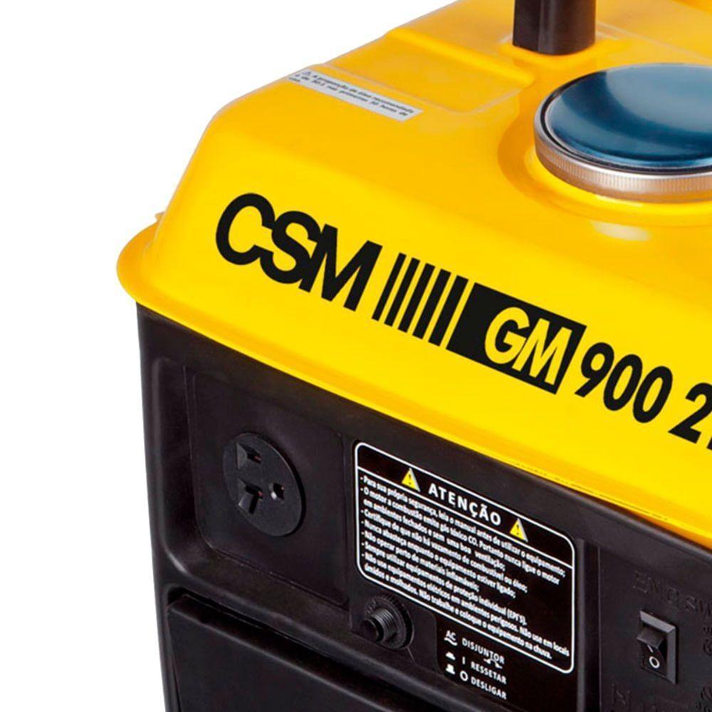 Gerador De Energia Portátil A Gasolina Gm-900 1.100kva 2t 220 Volts Partida Manual - 40144416 - Csm - 2