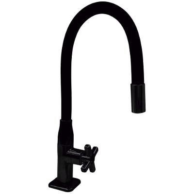 Torneira Para Cozinha Com 1-4 De Volta Com Tubo Preto De Mesa - 774337 - Stoc