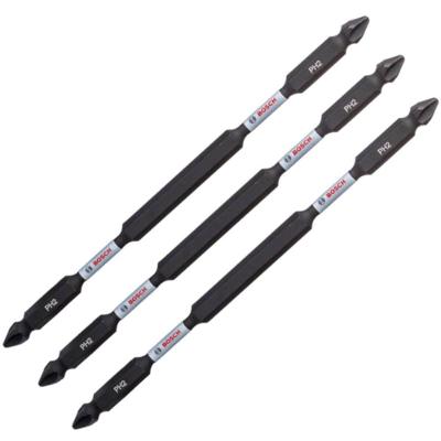 Jogo De Bits Impact Control Ponta Dupla Ph2-ph2 150mm 3 Peças - 2608522358 - Bosch