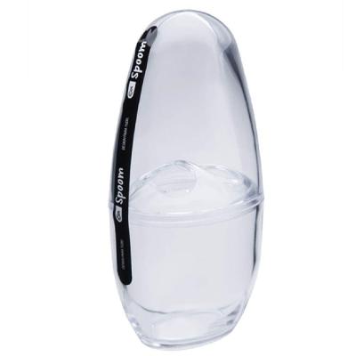 Porta Escova Spoom Com Tampa Cristal - 20858-0009 - Coza