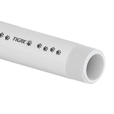Tubo De Rosca Pvc Branco 1.1-2" 50mm 6 Metros - 10001943 - Tigre Tubo Rosca 1.1-2x6m Branco
