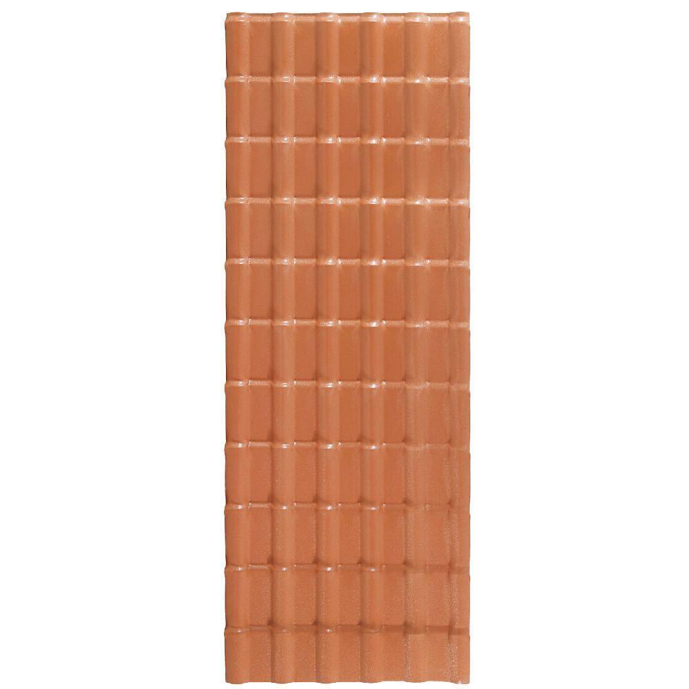 Telha De Pvc Com 2,42x0,88 Metros Plan Cerâmica - 081190630242 - Permatti - 3