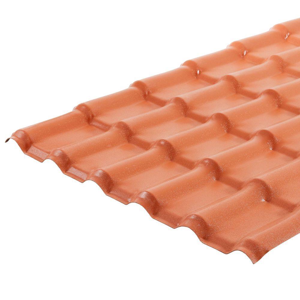 Telha De Pvc Com 2,42x0,88 Metros Plan Cerâmica - 081190630242 - Permatti - 4