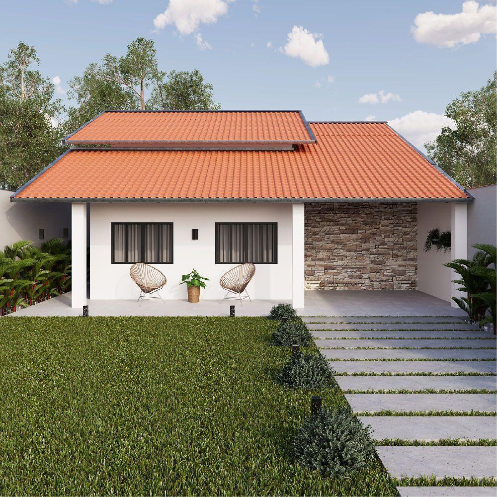 Telha De Pvc Com 2,42x0,88 Metros Plan Cerâmica - 081190630242 - Permatti - 5