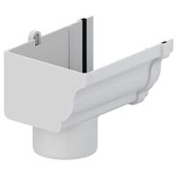 Bocal Esquerdo Circular Aquapluv Style Branco - 32029647 - Tigre Bocal Calha Circular Esquerda Aquapluv Style Branc - 1