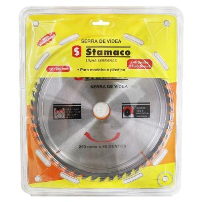 Disco De Serra Videa 250mm 10"" 48 Dentes - 3130 - Stamaco Serra Videa 250x48 Dentes 10" Stamaco 213.0