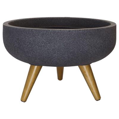 Vaso Redondo Decore Com 45cm Gráfite - Jvrdg45 - Japi