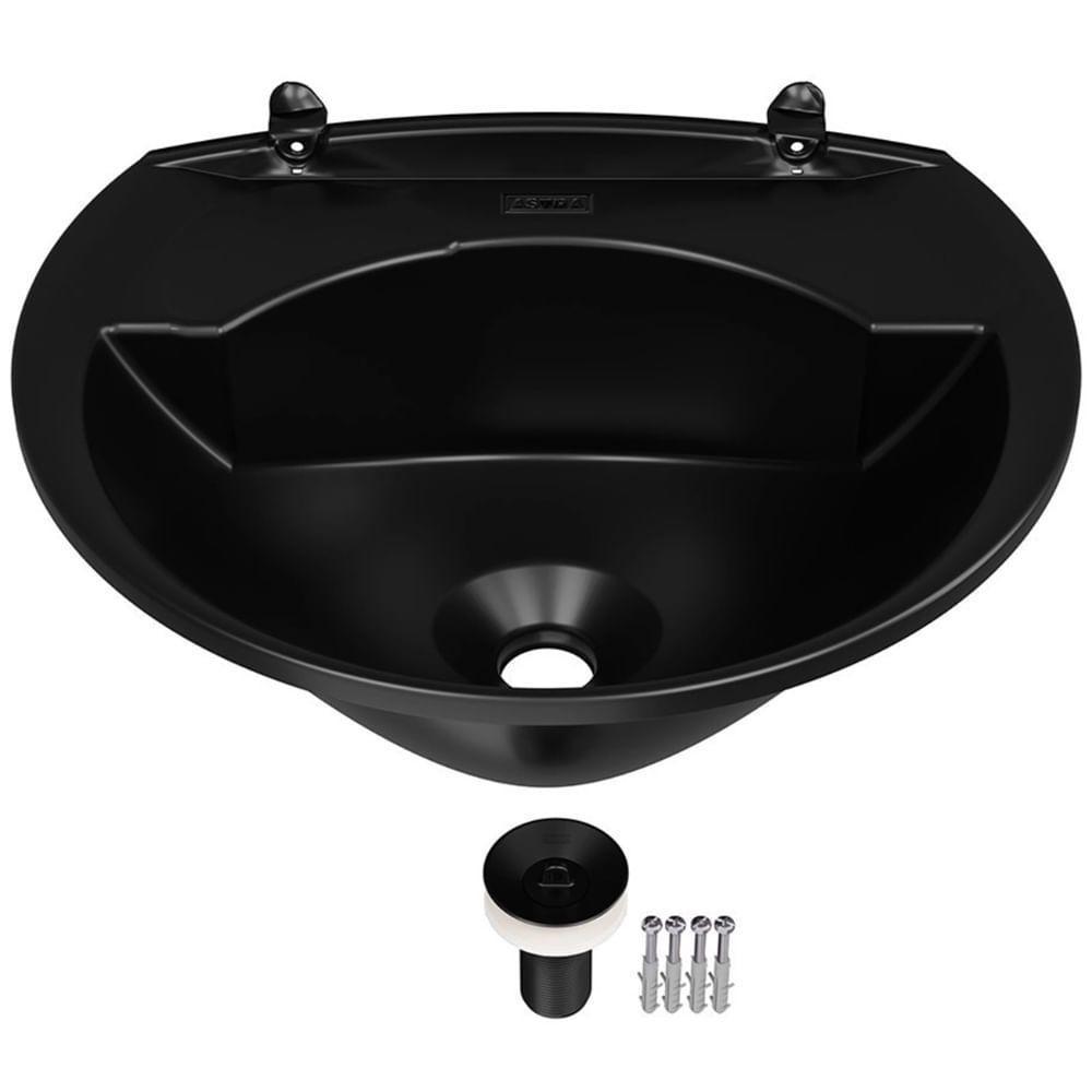 Lavatório Plástico Preto De 3,8 Litros - Lv2-sc*pr1 - Astra - 1
