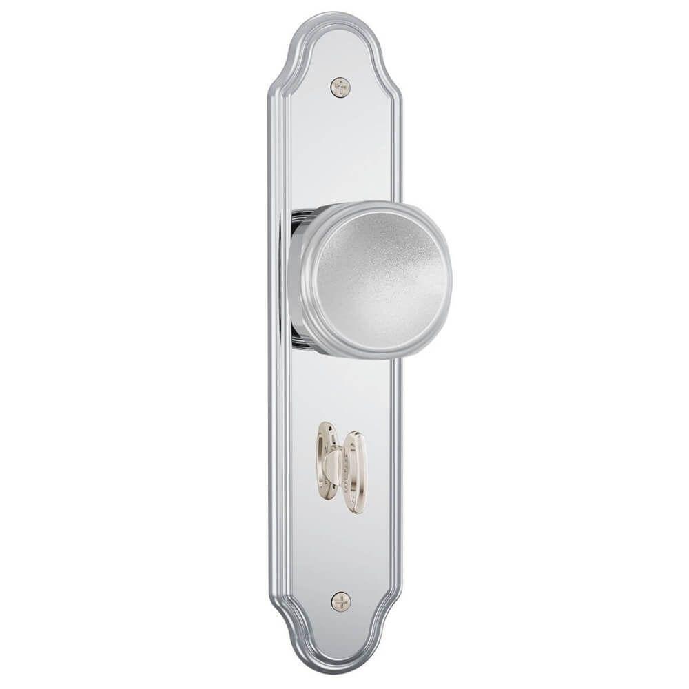 Fechadura 823-02 Para Banheiro Com Acabamento Cromado E Espelho De Aço Inox - 82321 - Stam - 1