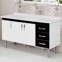 Armário Tóquio 116,2cm Preto - 539215 - A.j. Rorato Armário Tóquio 116,2cm Preto - 539215 - A.j. Rorato - 2