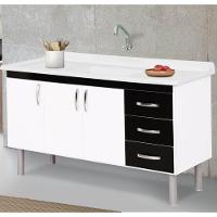 Armário Tóquio 116,2cm Preto - 539215 - A.j. Rorato Armário Tóquio 116,2cm Preto - 539215 - A.j. Rorato - 3