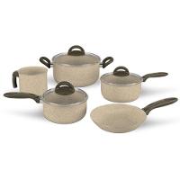 Conjunto De Panelas De Alumínio Antiaderente Com 5 Peças Ceramic Life Suprema Vanilla - 7244-100 - - Brinox - 1