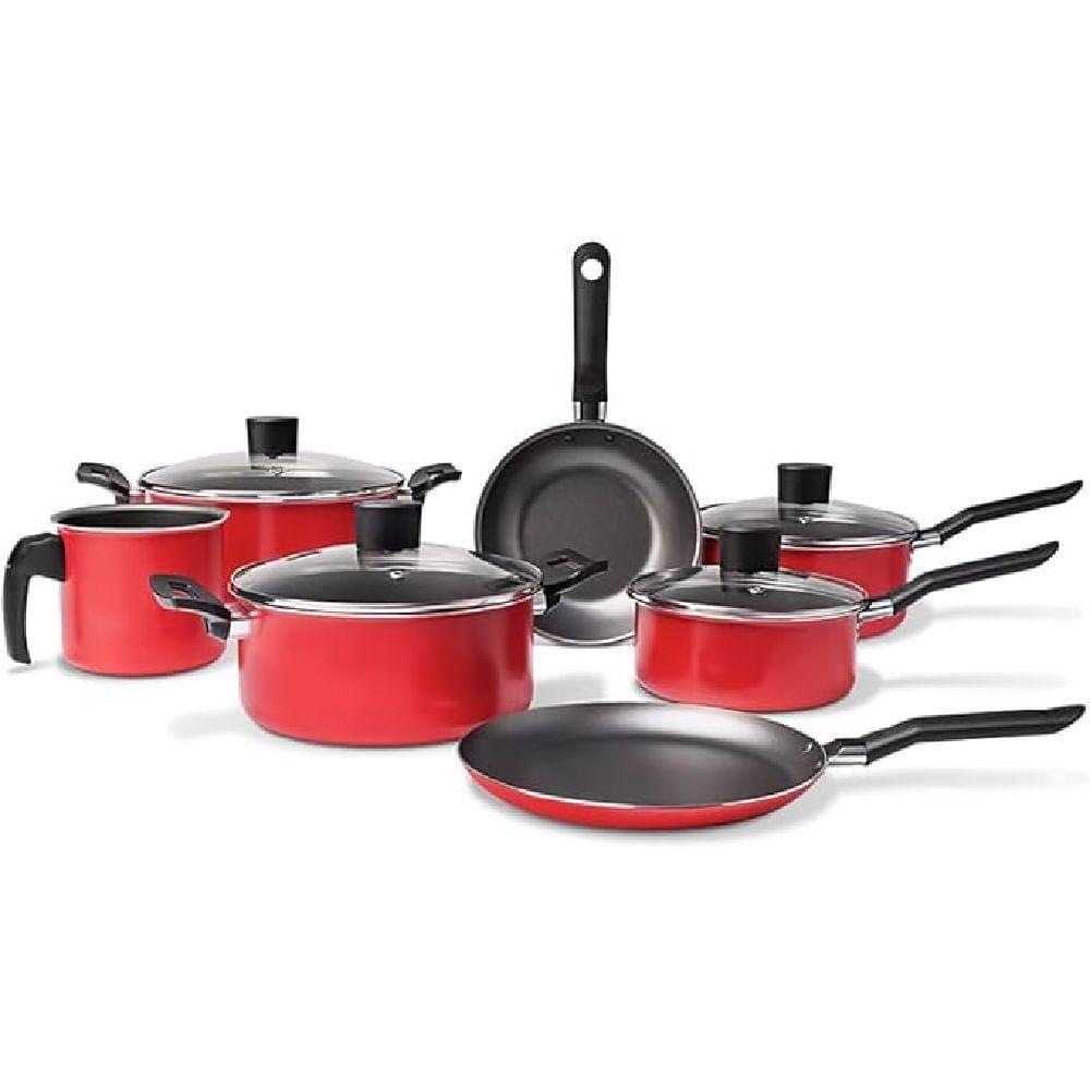 Conjunto De Panelas Com 7 Peças Garlic Vermelho - 7001-101 - Brinox - 1