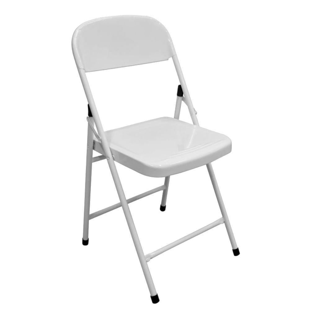 Cadeira De Aço Dobrável Branca - 10.403.01 - Açomix - 1