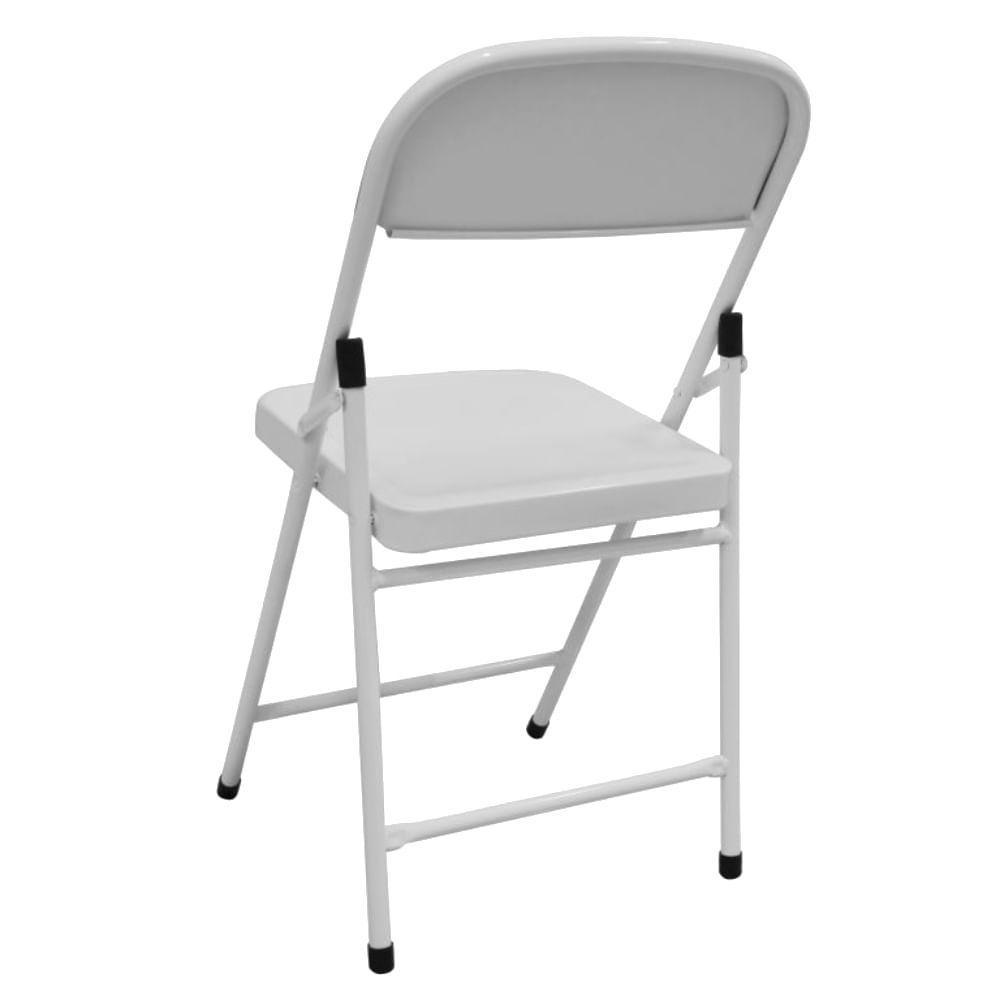 Cadeira De Aço Dobrável Branca - 10.403.01 - Açomix - 2