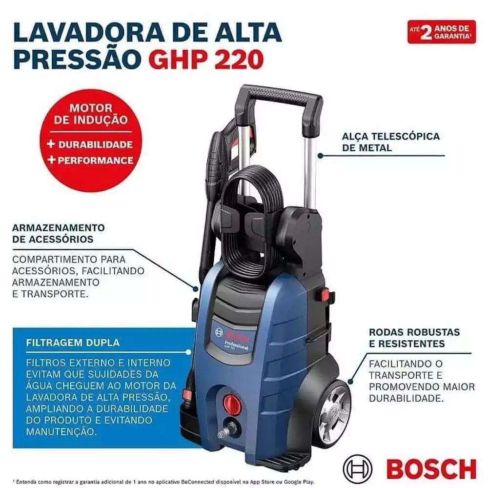 Lavadora De Alta Pressão Ghp 220 2200 Psi 2100 Watts 220 Volts - 0600910ee0000 - Bosch - 3