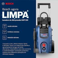 Lavadora De Alta Pressão Ghp 220 2200 Psi 2100 Watts 220 Volts - 0600910ee0000 - Bosch - 6