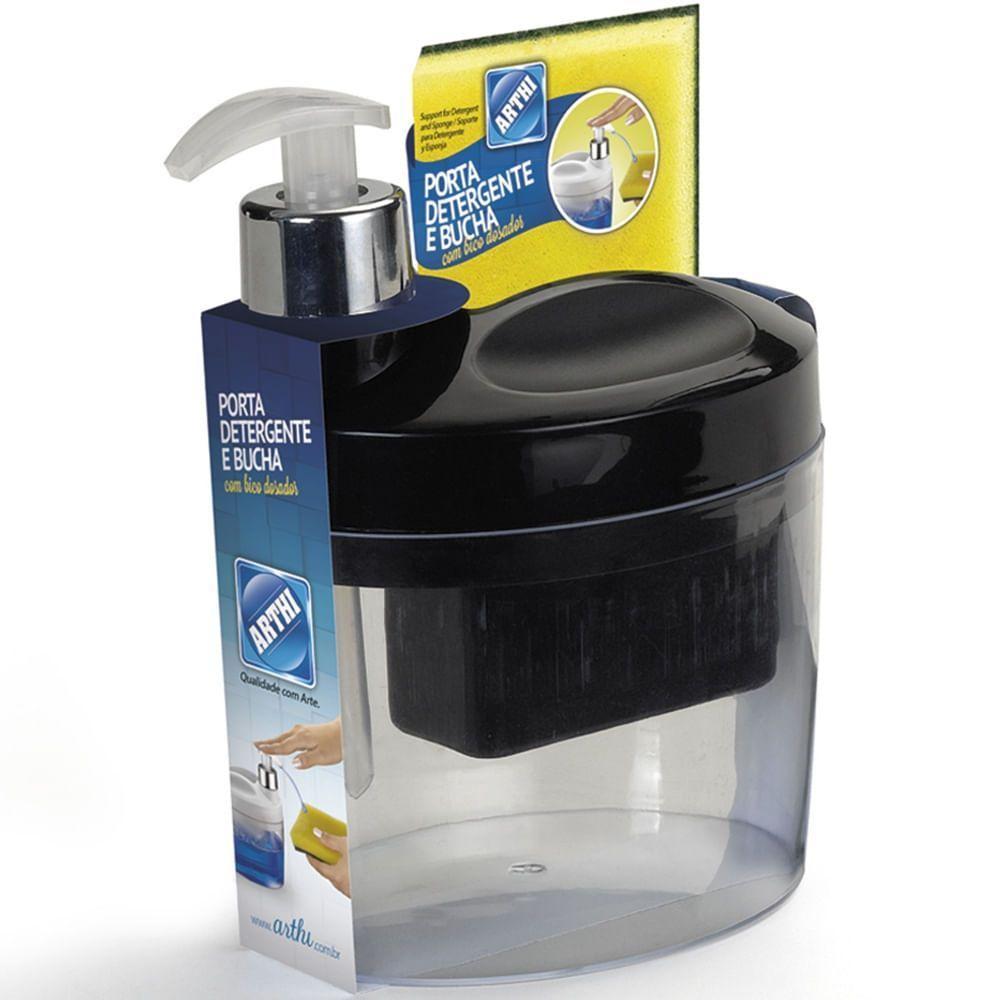Porta Detergente E Bucha Preto - 7840 - Arthi - 3