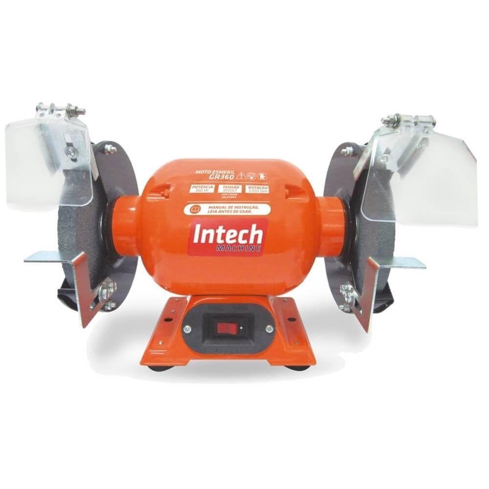 Moto Esmeril 360 Watts Bivolt - Gr360 - Intech Machine Moto Esmeril 360 Watts Bivolt - Gr360 - Intech - 1