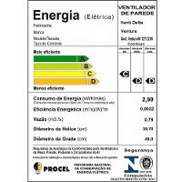 Ventilador De Parede Ventura 50cm Branco Bivolt - 79-5423 - Venti Delta - 3