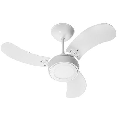 Ventilador de Teto Venti-Delta 130W 3 Pás Branco New Led 110V