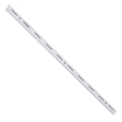 Trilho Simples De Aço Para Prateleira 150cm Branco - Ts-150 - Multivisão Trilho Simples Aco P-pratel.150cm Branco