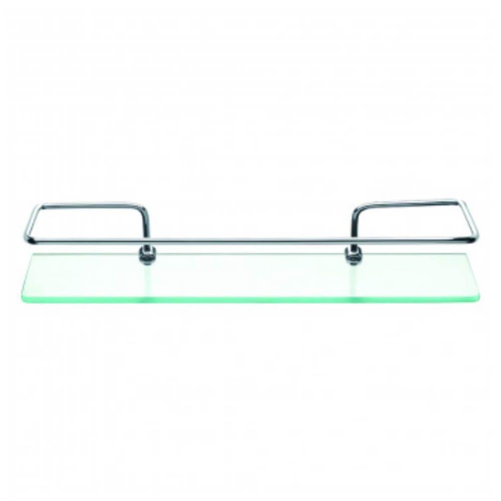 Prateleira De Vidro Com Haste De Metal 6mm 40x10cm - Pr3033-1 - Pincéis Atlas - 1