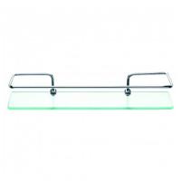 Prateleira De Vidro Com Haste De Metal 6mm 40x10cm - Pr3033-1 - Pincéis Atlas - 1