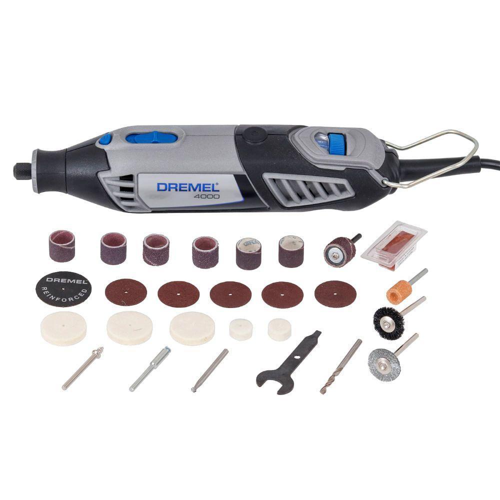 Micro Retífica 4000 Com 26 Acessórios 110 Volts - F0134000nu000 - Dremel - 1