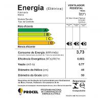 Ventilador Oscilante Pedestal Bivolt 50cm Pp Preto - 51010489 - Tron Ventilador C-pedestal Pp 50cm Biv.preto - 3