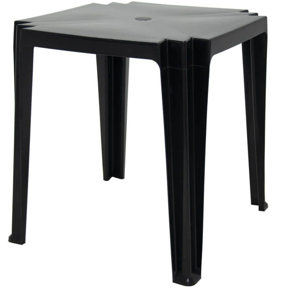 Mesa Quadrada Tambaú Preta - 92314009 - Tramontina Mesa Quadrada Tambaú Preta - 92314-009 - Tramontina - 1