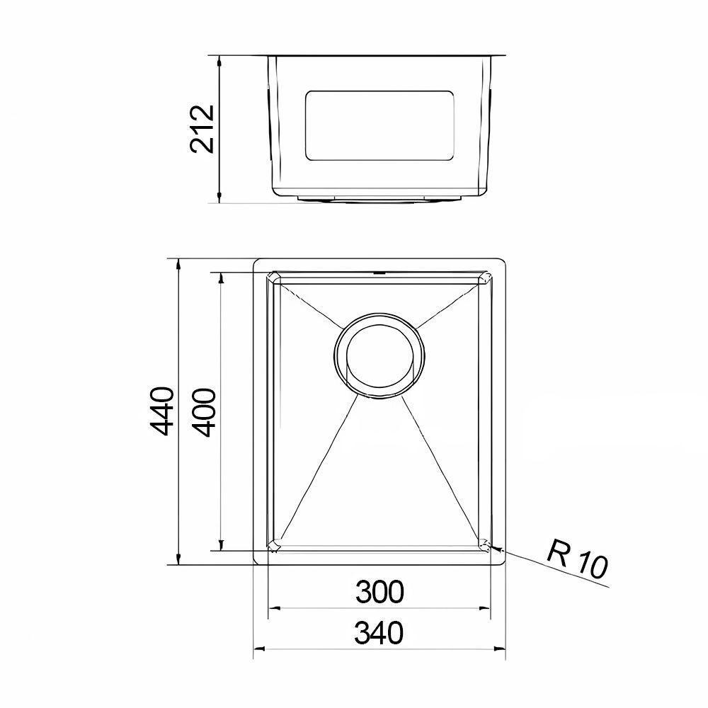 Cuba Docol Bistrô 30x40 90021122016 Inox Escovado Inox Escovado 90021122016 - 2