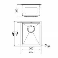 Cuba Docol Bistrô 30x40 90021122016 Inox Escovado Inox Escovado 90021122016 - 2