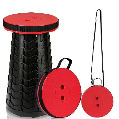 Mini Cadeira Dobrável Vermelha Camping Pesca Portátil 130kg