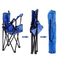 Cadeira Camping Dobrável Com Bolsa Porta Copo 95kg Vermelha - 6