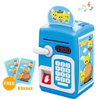Cofre Digital Infantil Senha Puxador Automático Notas Moedas - 6