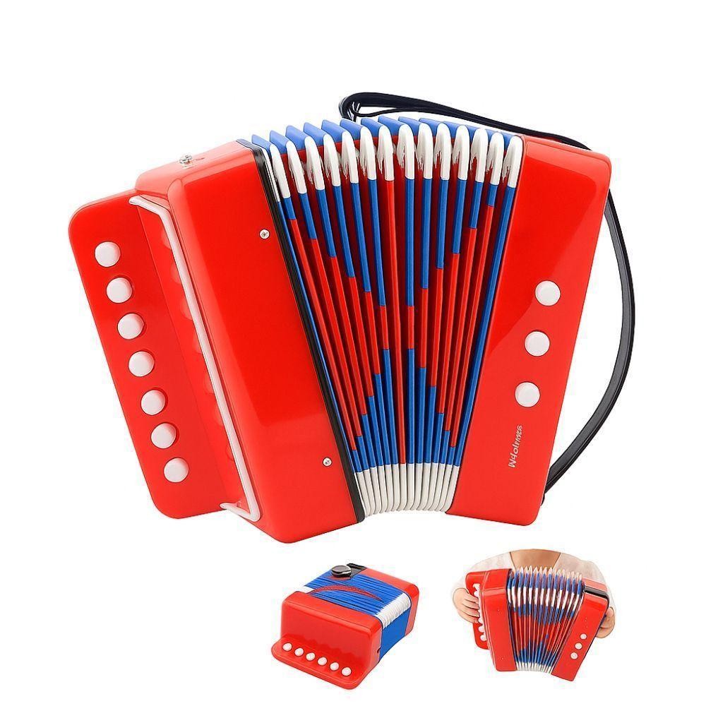 Gaita Sanfona Infantil 3 Baixos 7 Teclas Instrumento Musical - 1