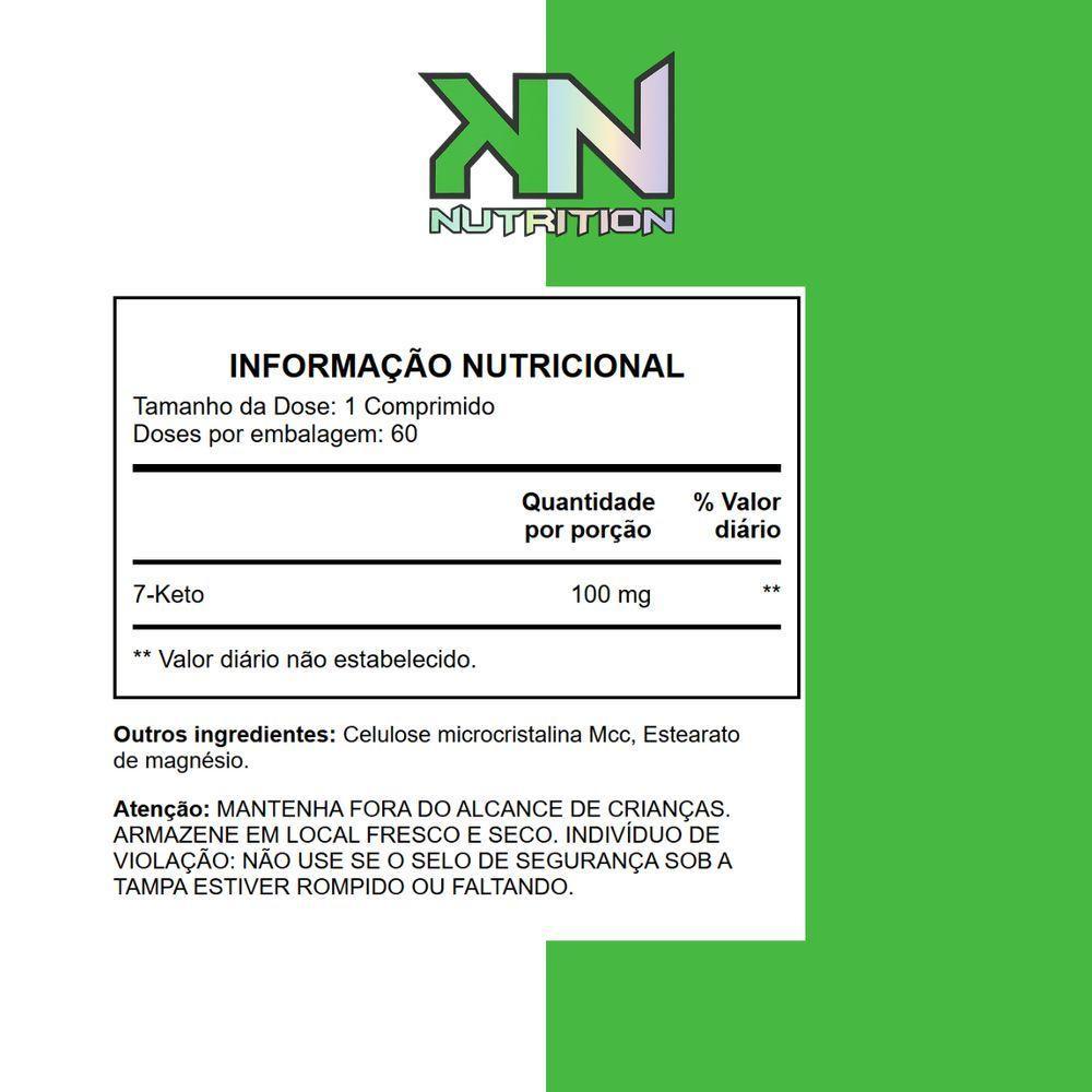 7-keto 100mg 60 Tabletes Kn Nutrition - 3