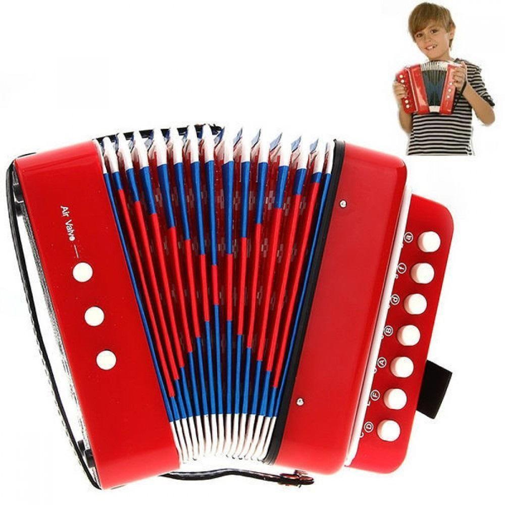 Sanfona Infantil 3 Baixos 7 Teclas Acordeon Musical Criança - 3