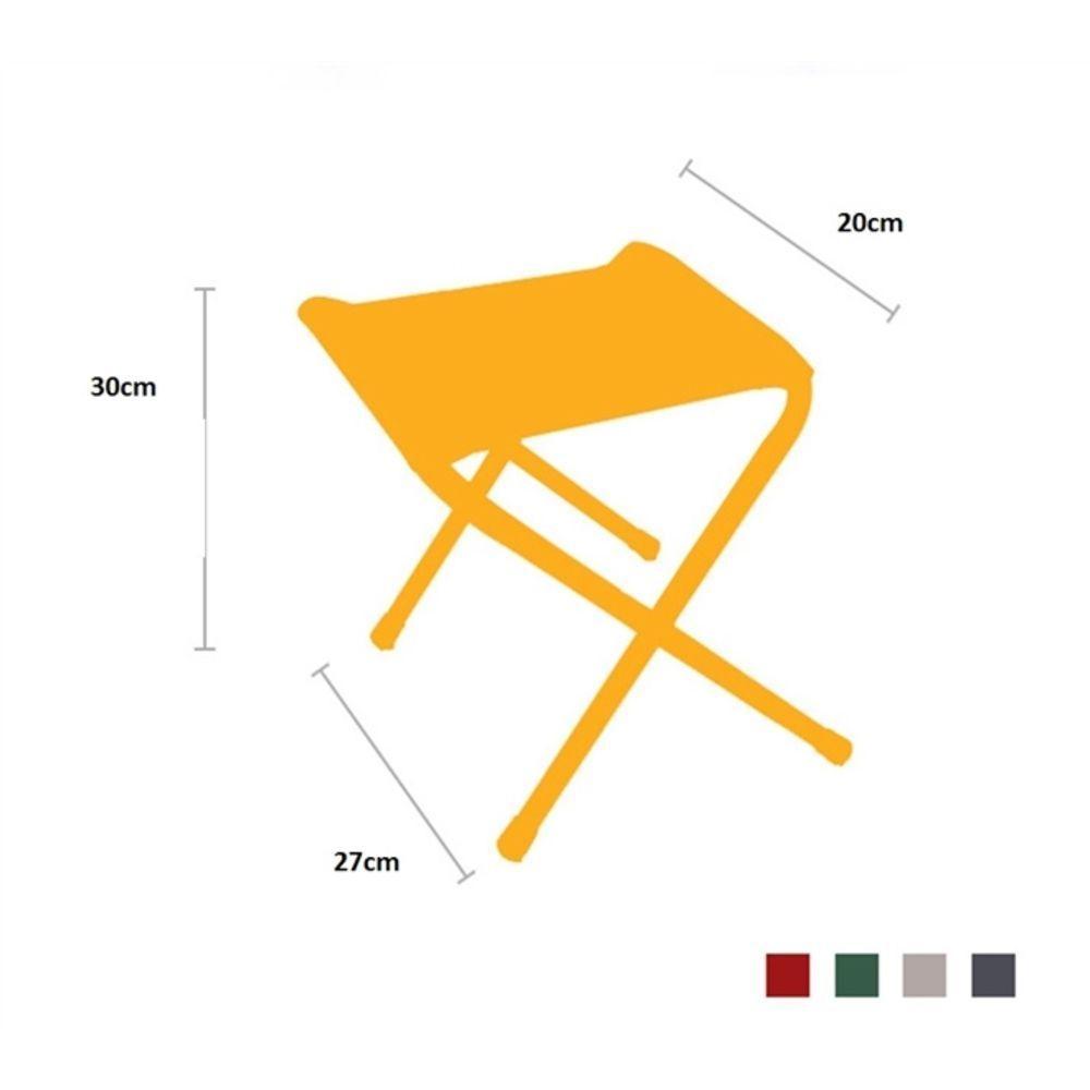 Mini Cadeira Dobrável Alumínio Leve Camping Pesca Portátil - 4